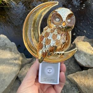 Bath & Body Works Gold Owl on Crescent Moon Wallflower Plug-In